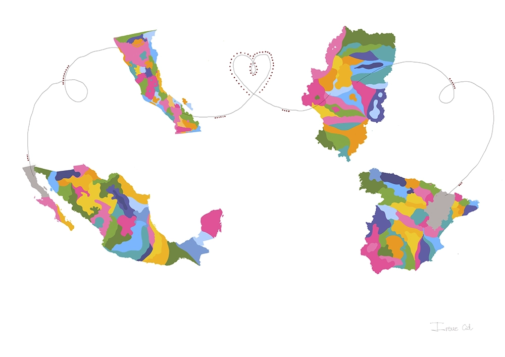 Ilustración digital california aragon
