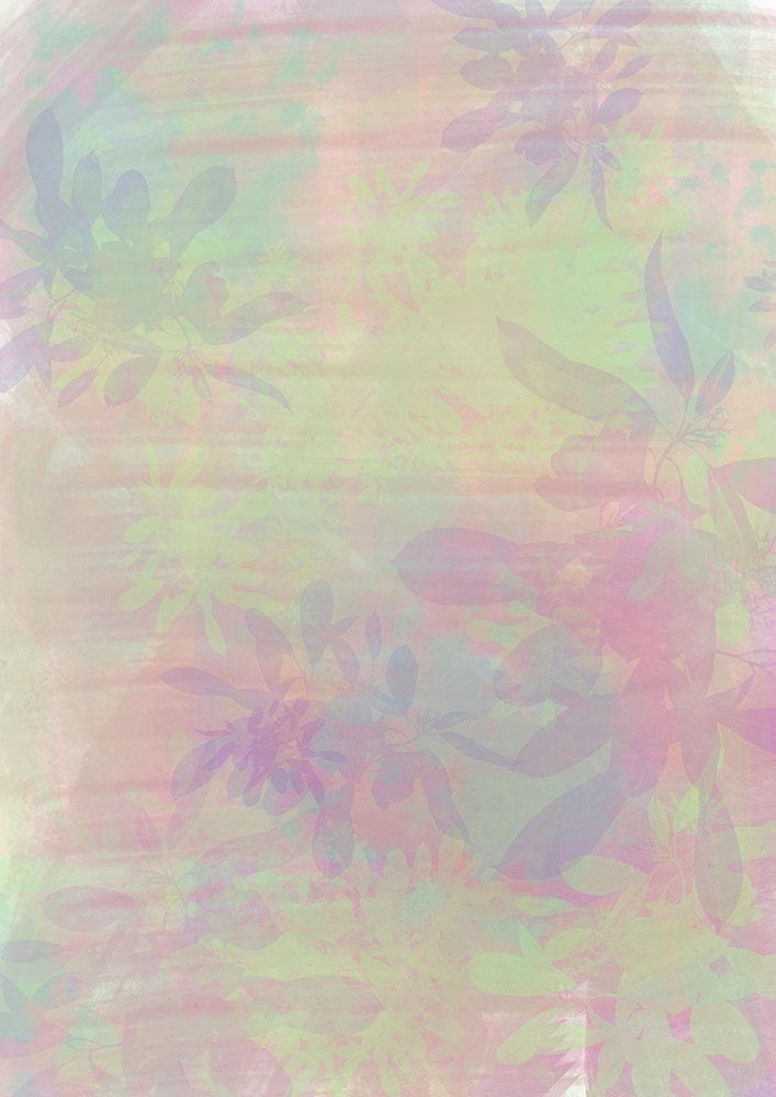 Ilustración digital flores fluor