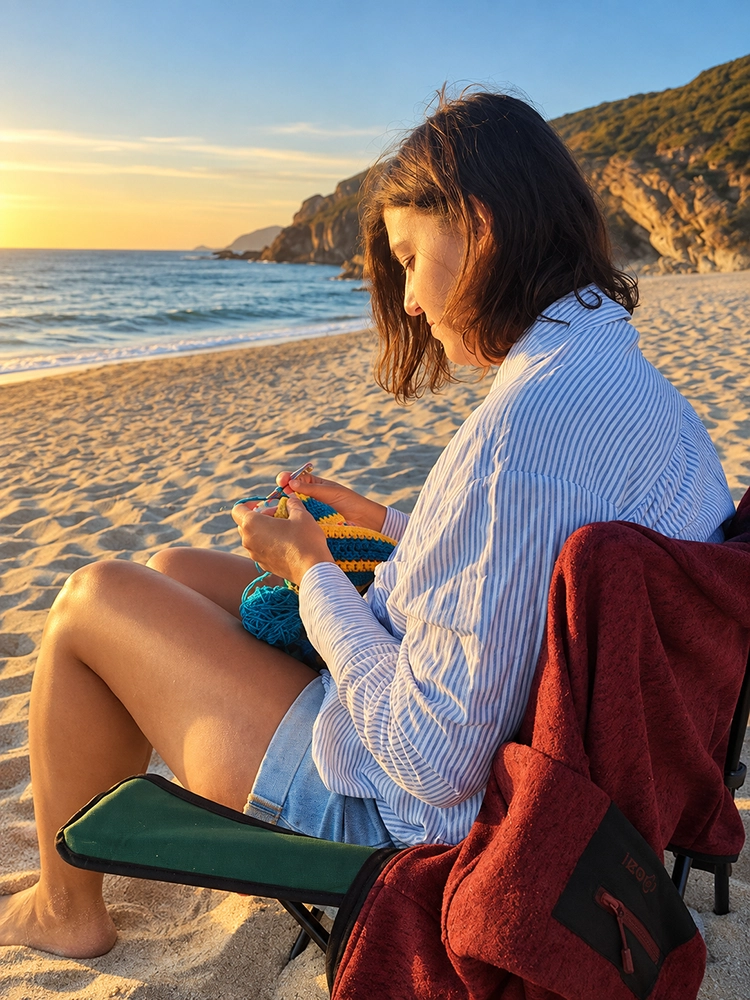 irene tejiendo playa biografia